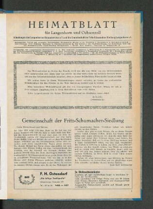 Allen Langenhornern ein frohes Weihnachtsfest und ein friedliches neues Jahr