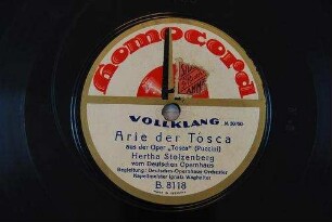 Arie der Tisca aus der Oper "tosca" / (Puccini)