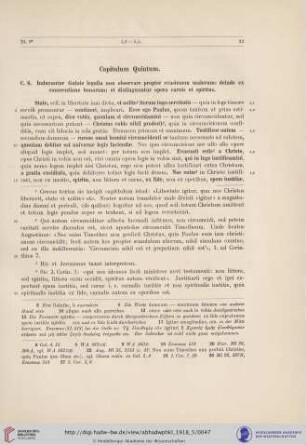 Capitulum Quintum
