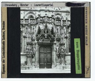 Straßburg, Münster : Laurentiuskapelle, Portal