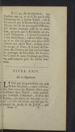 Titre XXIV. - XXV.