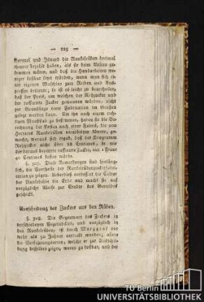 Ausscheidung des Zuckers aus den Rüben.