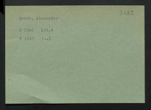 Herdt, Alexander