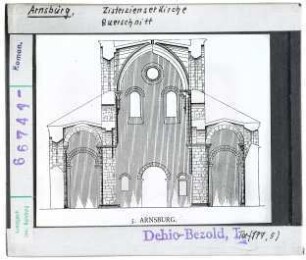 Arnsburg: Zisterzienserkirche, Querschnitt