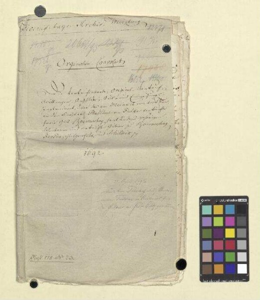 Heinrich von der Tann quittiert den Erhalt der restlichen
                Geldsumme für das Rittergut Römershag von dem Abt des Klosters Fulda Placidus [von
                Droste].