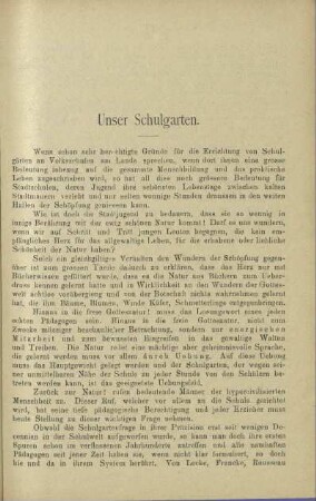 Unser Schulgarten