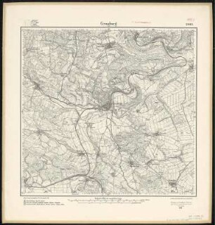 Meßtischblatt 2863 : Creuzburg i. Thür., 1909 : Creuzburg i. Thür. - Aufn. 1907. - 1:25000. - [Berlin]: Reichsamt für Landesaufnahme, 1909. - 1 Kt.