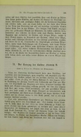 Der Kreuzzug des Kaisers Friedrich II