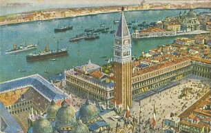Venezia Panorama di Venezia da un aeroplano. [R]