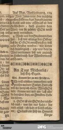 Am Tage Michaelis / deß Ertz-Engels.