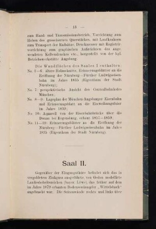 Saal II.