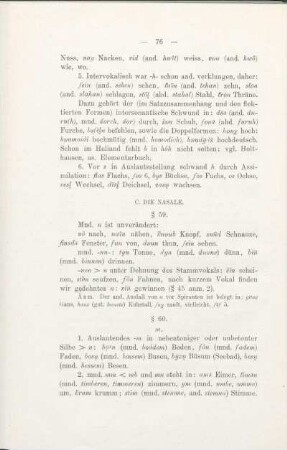 C. Die Nasale.