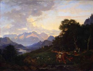 Salzburgische Landschaft mit dem Tännengebirge
