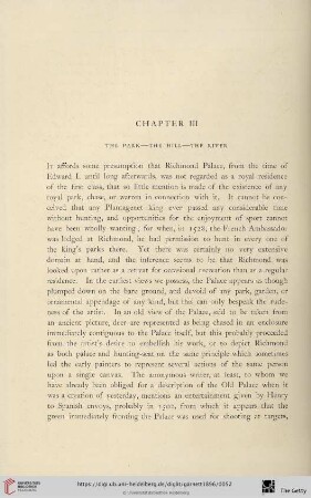 Chapter III: The park - The hill - The river