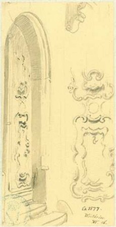 Wertheim Hauseingang mit barocker Holztür