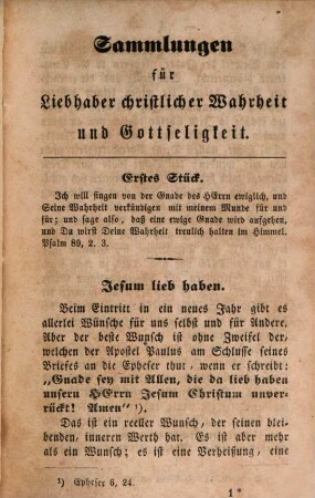 Sammlungen für Liebhaber christlicher Wahrheit und Gottseligkeit. 1861