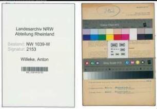 Entnazifizierung Anton Willeke , geb. 15.02.1907 (Vermessungsbeamter)