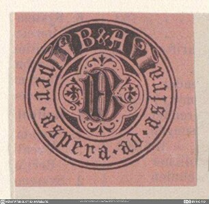 [Monogramm im Kreis]