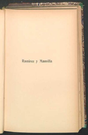 Ramirez y Mansilla