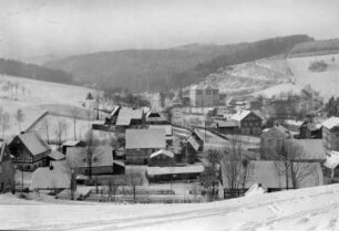 unterer Ortsteil mit Bahnhof und Bartzsch-Fabrik