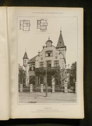 Berlin Villencolonie Grunewald Villa Kemnitz Kunz Buntschuhstrasse 14