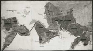 Neusorge an der Zschopau zwischen Sachsenburg und Mittweida (Kreis Hainichen) : Neusorge an der Zschopau zwischen Sachsenburg und Mittweida (Kreis Hainichen). 1 : 3333 (Norden rechts). Zeichnung, koloriert; 98 x 178 cm (um 1620; B. Zimmermann). Ausschnitt: Zschopau-Schlinge bei Zschöpichen. Dresden: Hauptstaatsarchiv Dresden I, 19, 4 in XVII
