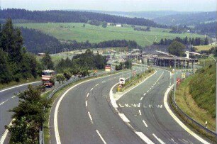 Rudolphstein: Autobahn Zonenübergang, von Autobahnbrücke
