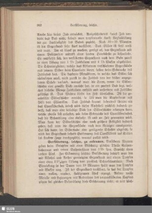 Versilberung, leichte