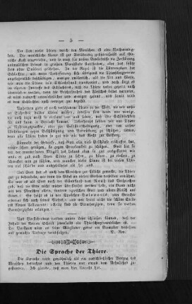 Die Sprache der Thiere.