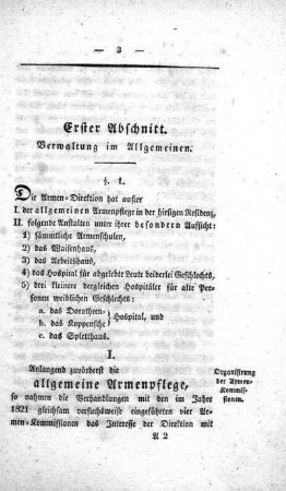 Erster Abschnitt. Verwaltung im Allgemeinen.