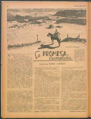 La promesa cumplida : Cuento por Ruben Castillo