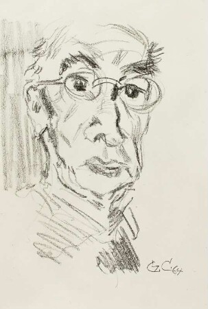 Alter Mann mit Brille