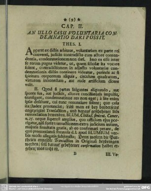 Cap. II. An Ullo Casu Voluntaria Condemnatio Dari Possit
