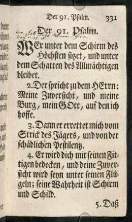 331-343, Der 91. Psalm. - Der 94. Psalm.