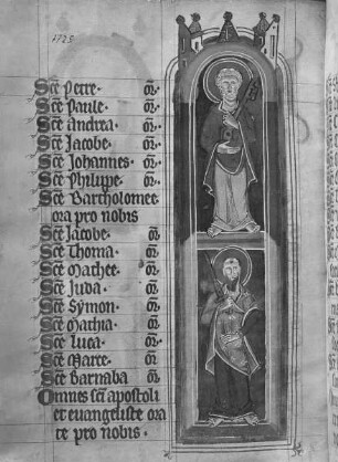 Psalterium mit Kalendarium — Petrus und Paulus, Folio 146verso
