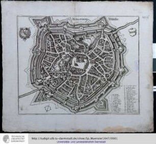 Monasterium. Münster. [Frankfurt am Main: Merian, 1647]