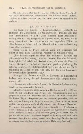 § 5. Ed. v. Hartmann.