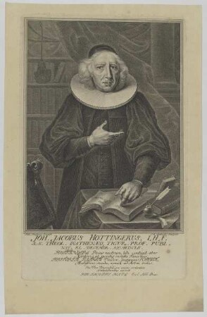 Bildnis des Joh. Jacobus Hottingerus