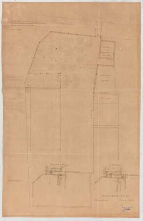 Thiersch, Friedrich von; Moosach bei Glonn; Wirtschaft am Steinsee - Gartenanlage (Grundriss)