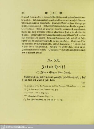 No. XX. Jakob Delff. (*) Isaacs Seegen über Jacob