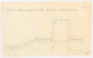 Reichsluftfahrtministerium, Berlin: Wandgestaltung Q4R (Änderungsblatt): Grundriss, Ansicht 1:20