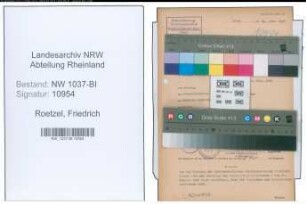 Entnazifizierung Friedrich Roetzel , geb. 31.01.1893 (Steiger)