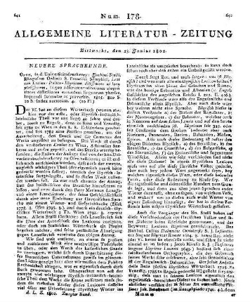 Hasse, J. G.: De caussis stili Latini in usum lectionum. 2. Ed. Jena: Cröker 1802