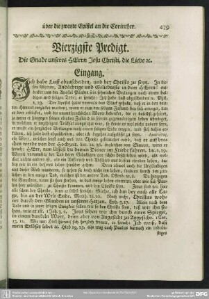 Vierzigste Predigt