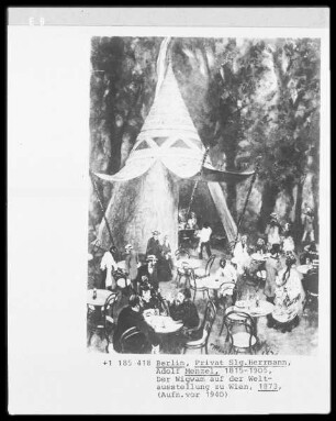 Der Wigwam auf der Weltausstellung zu Wien