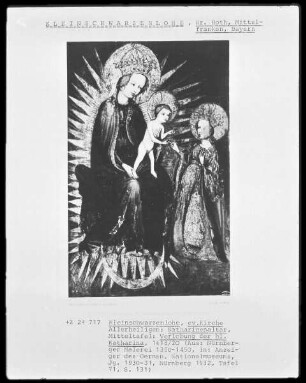 Mitteltafel des Katharinenaltares: Die mystische Vermählung der heiligen Katharina