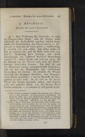 2. Abschnitt. Wunden der untern Extremität.
