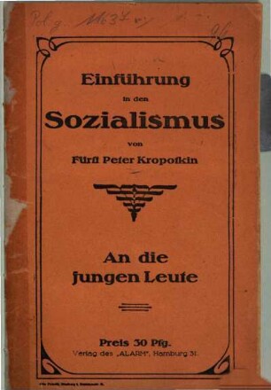 Einführung in den Sozialismus : an die jungen Leute