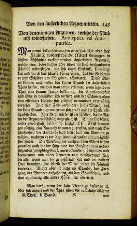 Von denenjenigen Arzneyen, welche der Fäulniß widerstehen