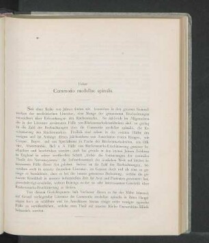 Ueber Commotio medullae spinalis.